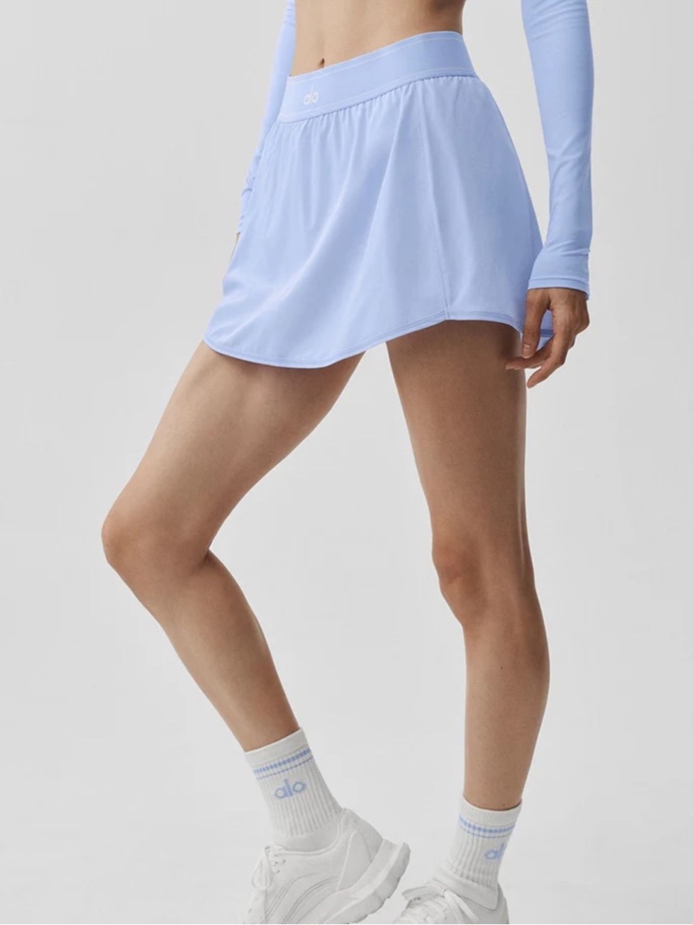 🩵ALO🩵 LIGHT PROVENCE BLUE Match Point Tennis Skirt - Picture 3 of 5